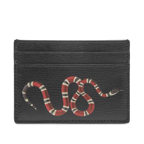 gucci snake wallet card holder